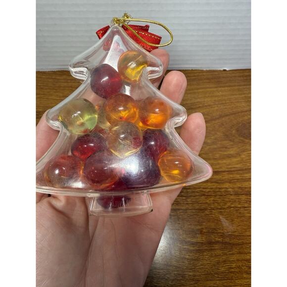 Vintage DuCair Bath Oil Drop Beads Rare In Christmas Tree Plastic Case New - Picture 3 of 7